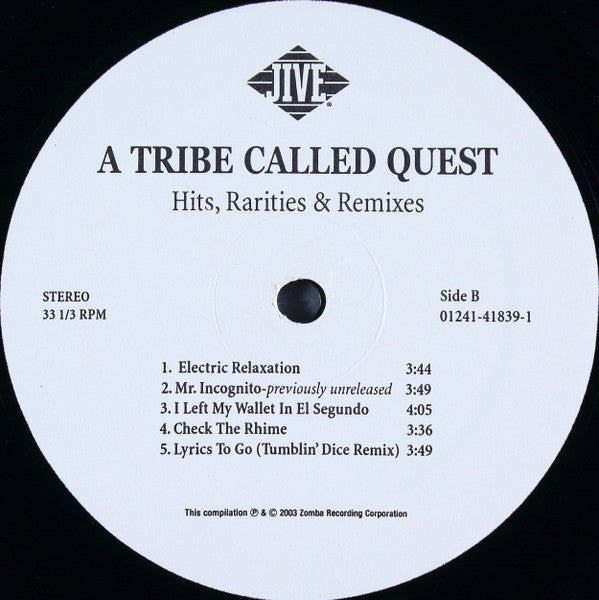 Hits Rarities & Remixes - A Tribe Called Quest