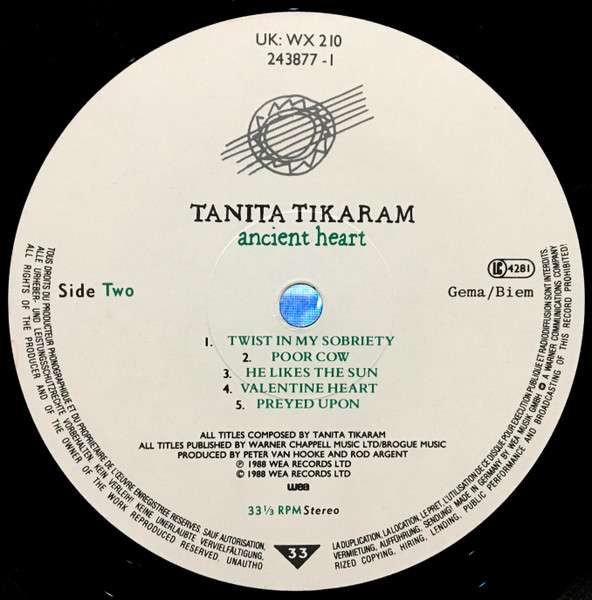Ancient Heart - Tikaram, Tanita