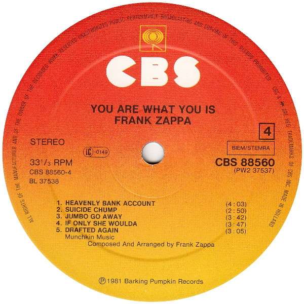 You Are What You Is - Zappa, Frank