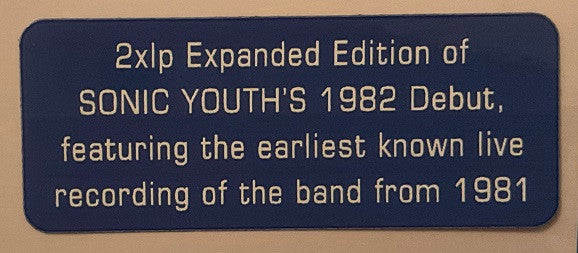 Sonic Youth - Sonic Youth