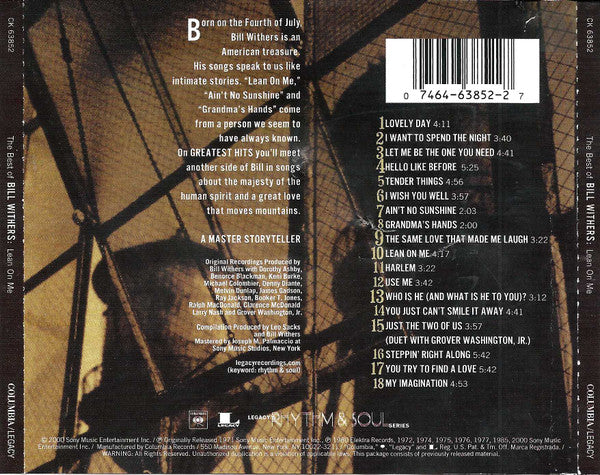 Lean On Me: Best of Bill Withers - Withers, Bill
