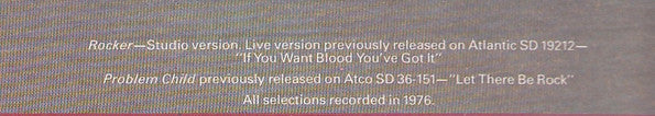 Dirty Deeds Done Dirt Cheap - AC / DC