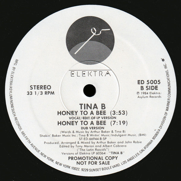 Honey To A Bee - Tina B