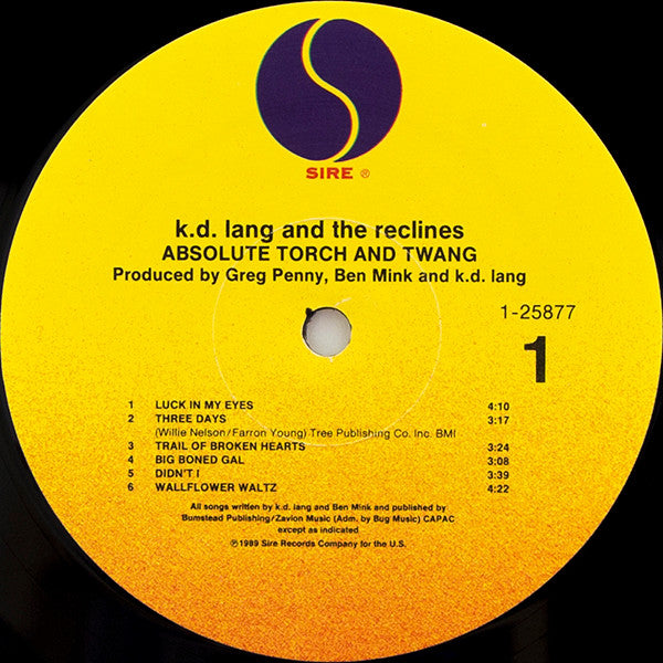 Absolute Torch And Twang  - Lang,  K.D. & The Reclines