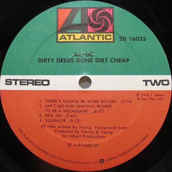 Dirty Deeds Done Dirt Cheap - AC / DC