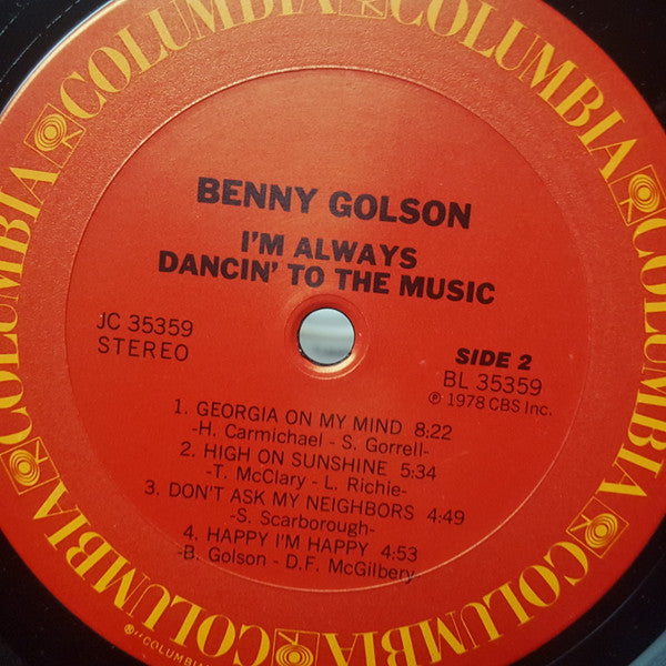 I'm Always Dancin' To The Music - Golson, Benny