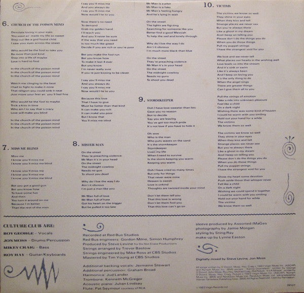 Colour By Numbers - Culture Club