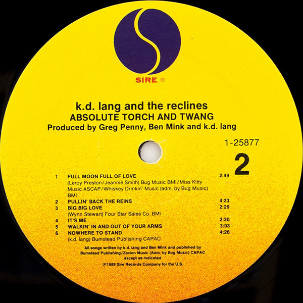 Absolute Torch And Twang  - Lang,  K.D. & The Reclines