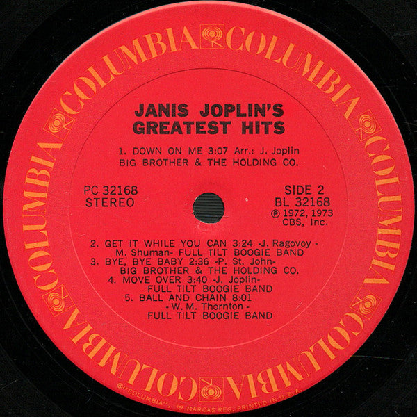Janis Joplin's Greatest Hits - Joplin, Janis