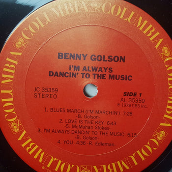 I'm Always Dancin' To The Music - Golson, Benny