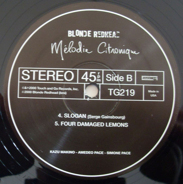 Melodie Citronique - Blonde Redhead