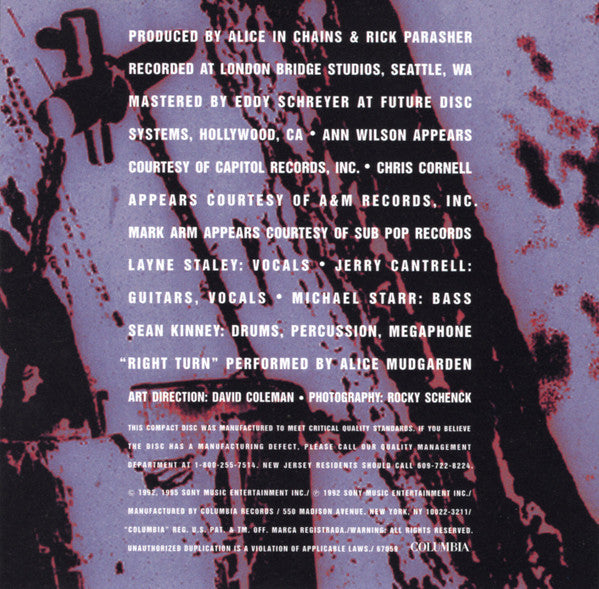 Sap - Alice In Chains [CD]
