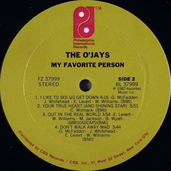 My Favorite Person - O'Jays