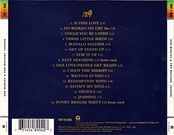 Legend (New Packaging) - Bob Marley & The Wailers [CD]