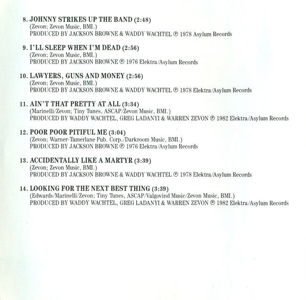 A Quiet Normal Life: The Best Of Zevon Warren - Zevon, Warren