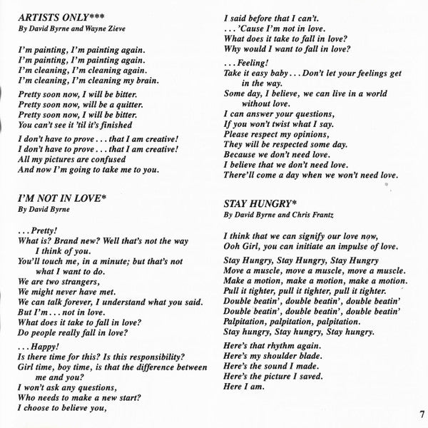 More Songs About Buildings And Food - Talking Heads