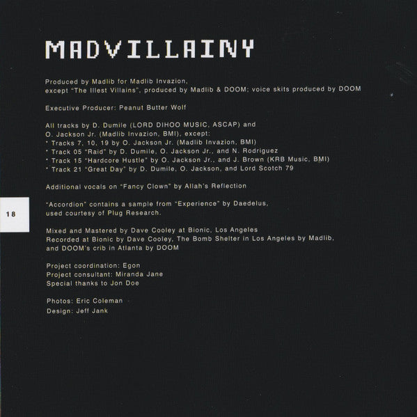 Madvillainy - Madvillain [CD]