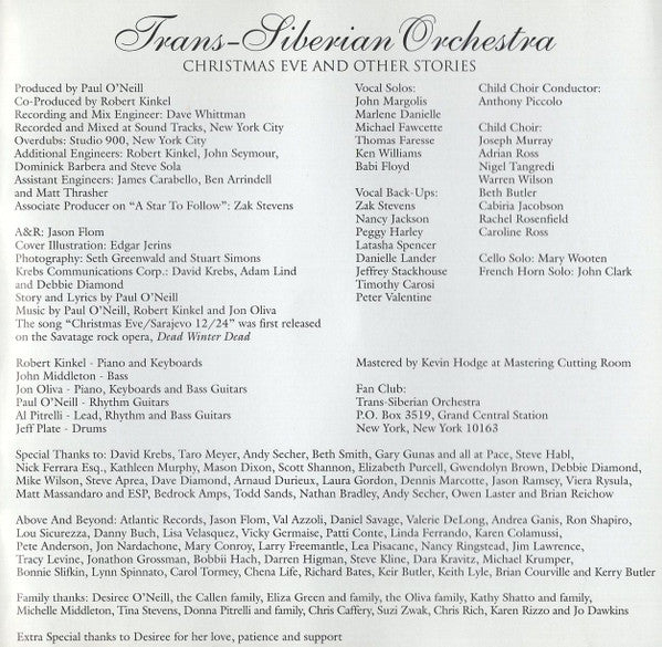 Christmas Eve And Other Stories - Trans-Siberian Orchestra