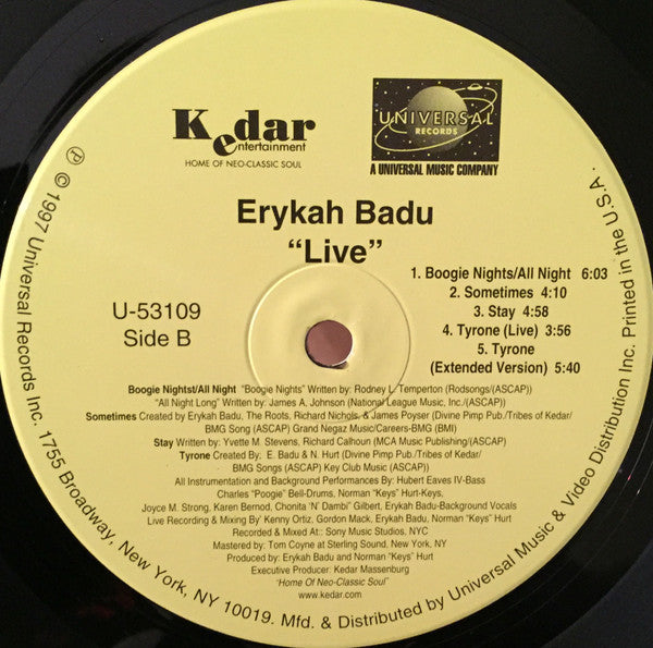 Live - Badu, Erykah
