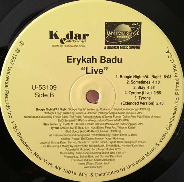 Live - Badu, Erykah