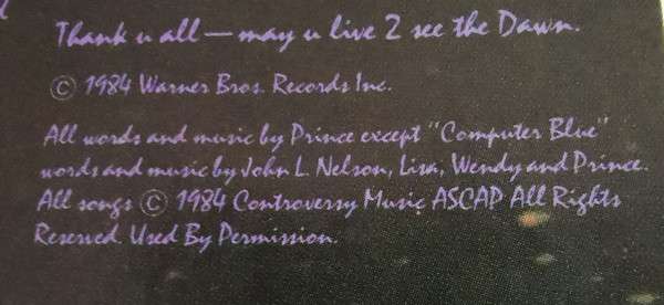 Purple Rain - Prince And The Revolution