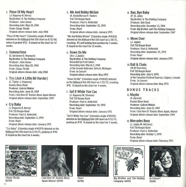 Greatest Hits - Joplin, Janis