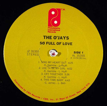 So Full Of Love - O'Jays
