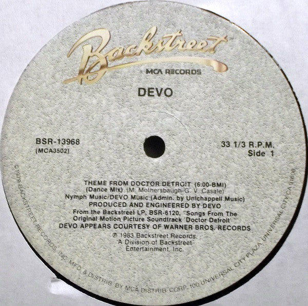Theme From Doctor Detroit - Devo