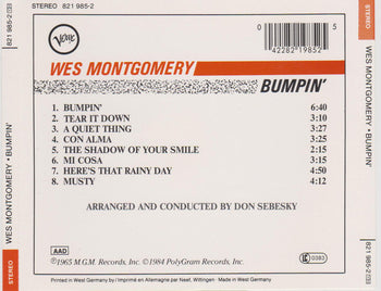 Bumpin' - Montgomery, Wes