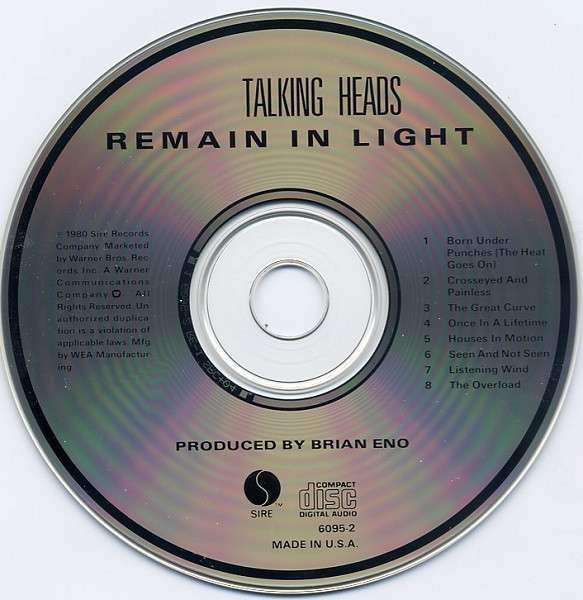 Remain in Light - Talking Heads [CD]
