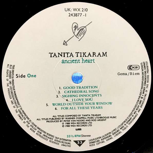 Ancient Heart - Tikaram, Tanita