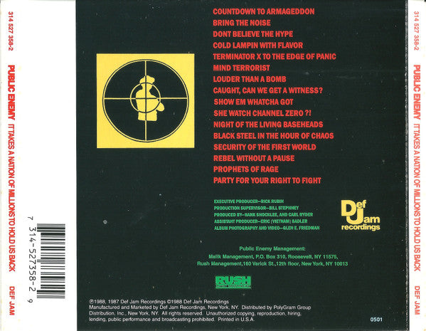 It Takes A Nation Of Millions To Hold Us Back - Public Enemy