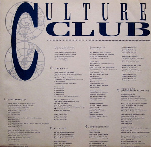 Colour By Numbers - Culture Club