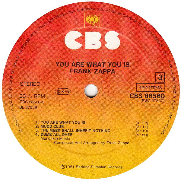 You Are What You Is - Zappa, Frank