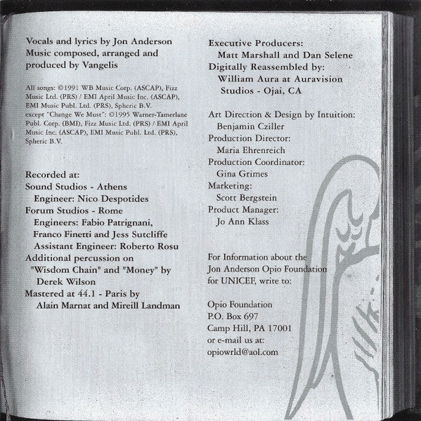 Page Of Life - Jon & Vangelis