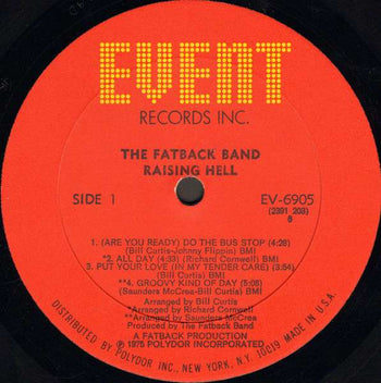 Raising Hell - Fatbackband, The