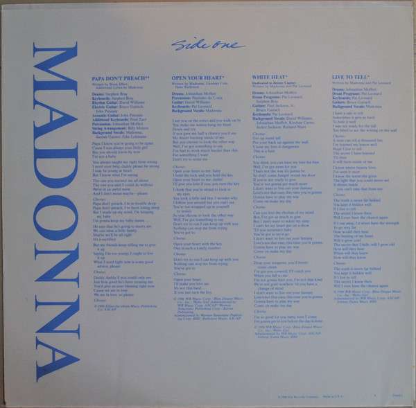 True Blue - Madonna