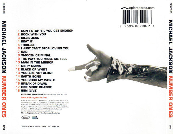 Number Ones - Michael Jackson [CD]