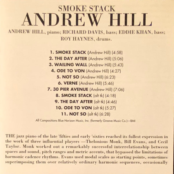 Smoke Stack - Hill, Andrew