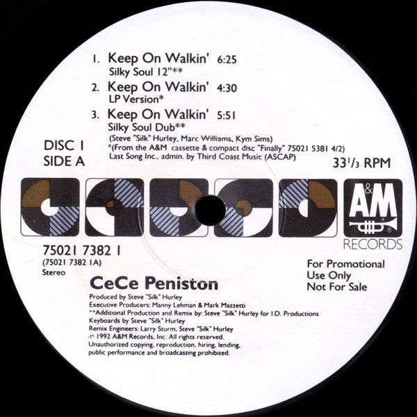 Keep On Walkin' - Peniston, Ce Ce