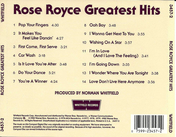 Greatest Hits - Rose Royce