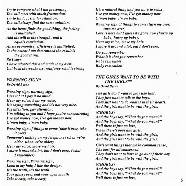 More Songs About Buildings And Food - Talking Heads