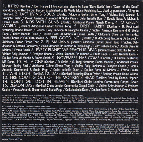Demon Days - Gorillaz [CD]
