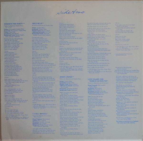 True Blue - Madonna