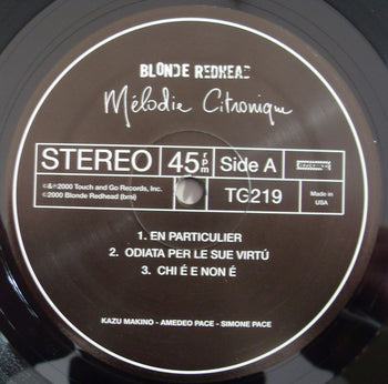 Melodie Citronique - Blonde Redhead