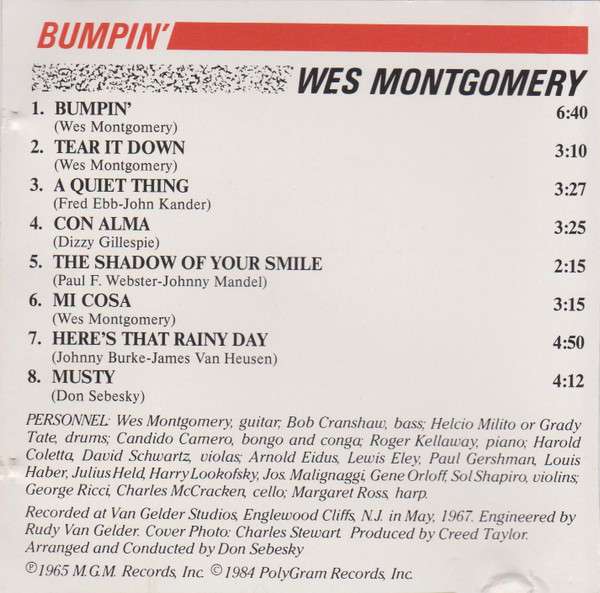 Bumpin' - Montgomery, Wes