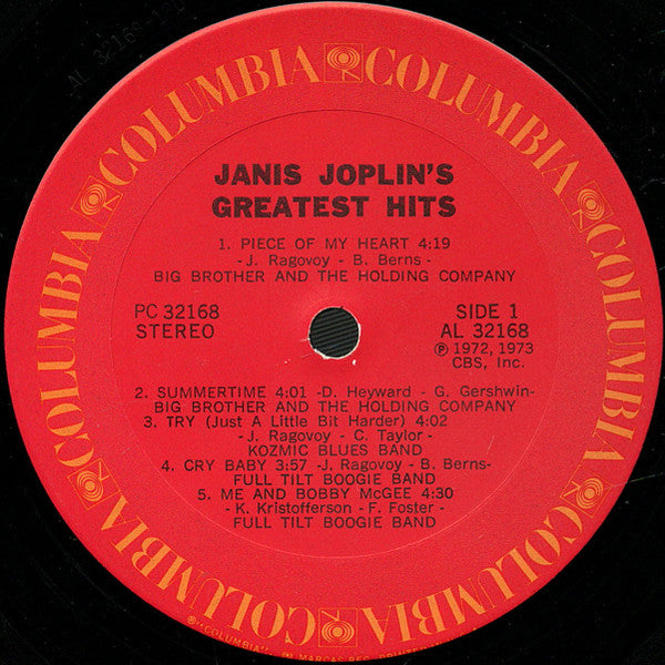 Janis Joplin's Greatest Hits - Joplin, Janis