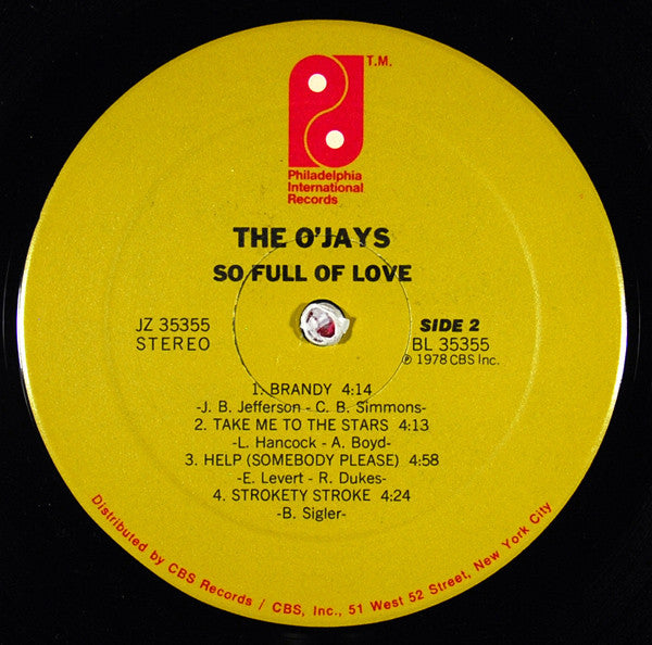 So Full Of Love - O'Jays