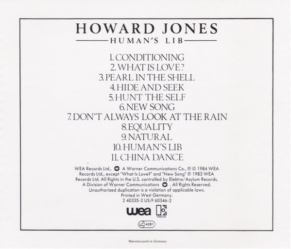 Human's Lib - Jones, Howard