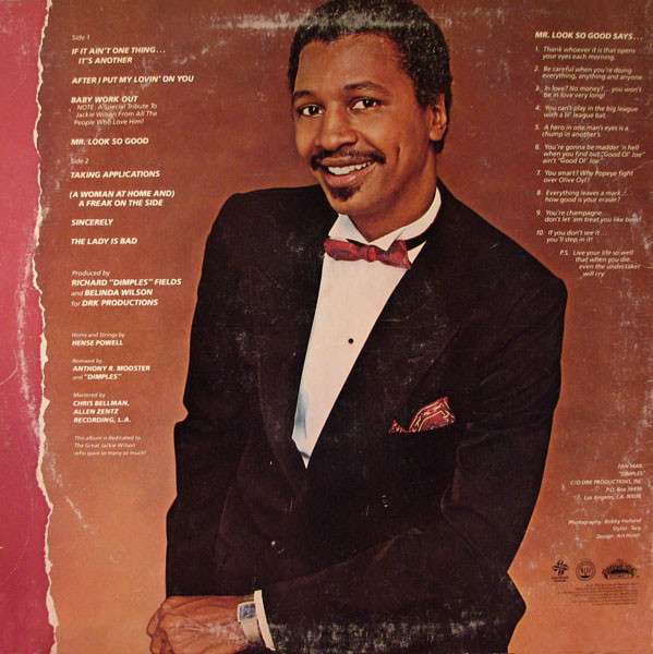 Mr. Look So Good  - Fields, Richard Dimples